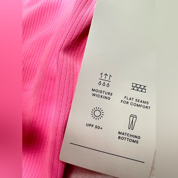 All In Motion Cropped Tank Tight Fit Kids Girls Size Small (6/7T) Build In Bra - Picture 6 of 11